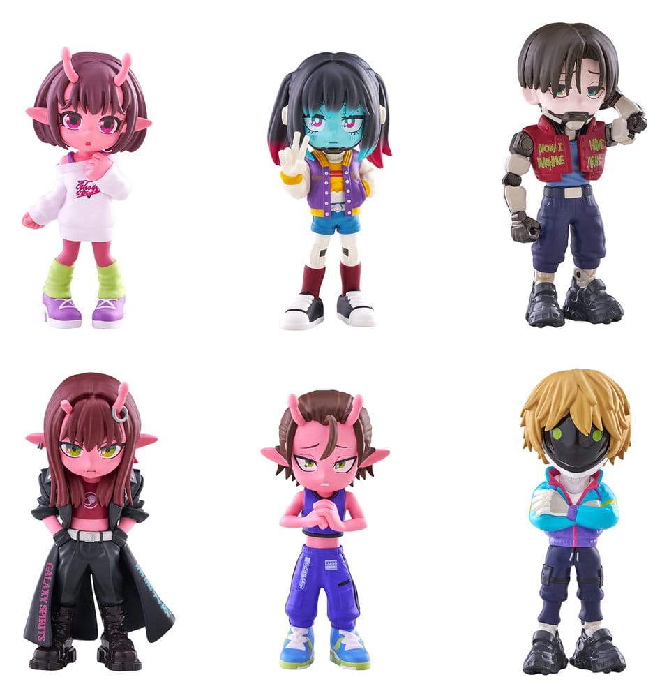 PREORDINE+ 06/2027 Galactic Milky?Subway Express Mini Figures Blind Box Display (6)