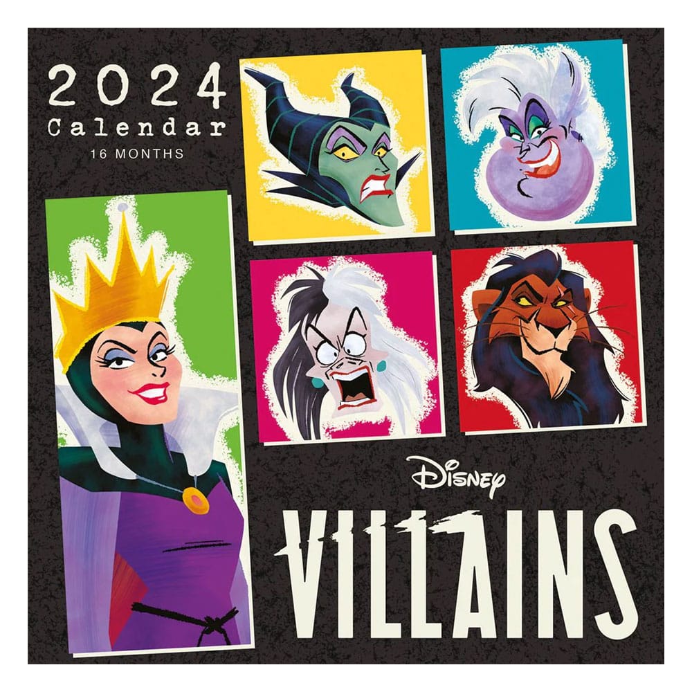 SU ORDINAZIONE Disney Villains Calendar 2024 Once I was Alone *PREZZO SPECIALE*