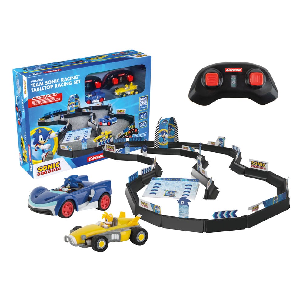 SU ORDINAZIONE Sonic the Hedgehog RC remote-controlled Car 1/43 2.4GHz Tabletop Racing Set