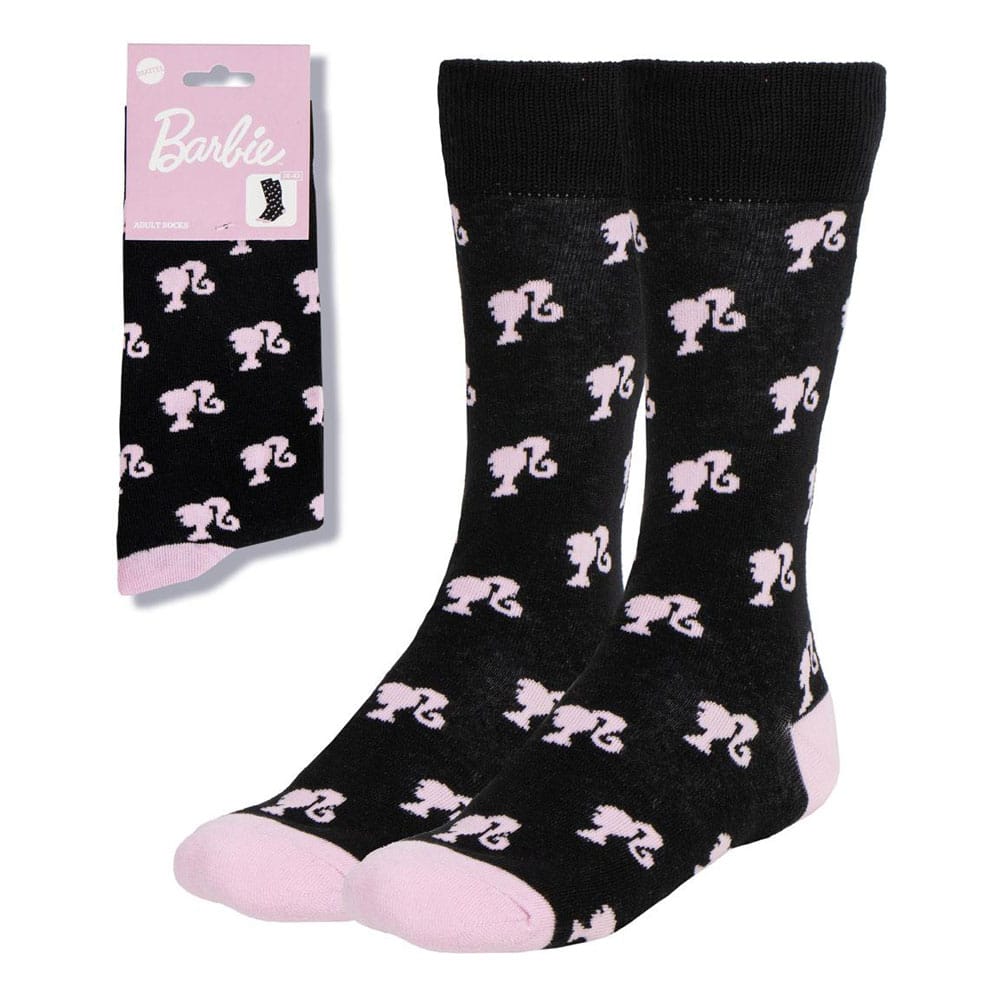SU ORDINAZIONE Barbie Socks Logo Black 36-43