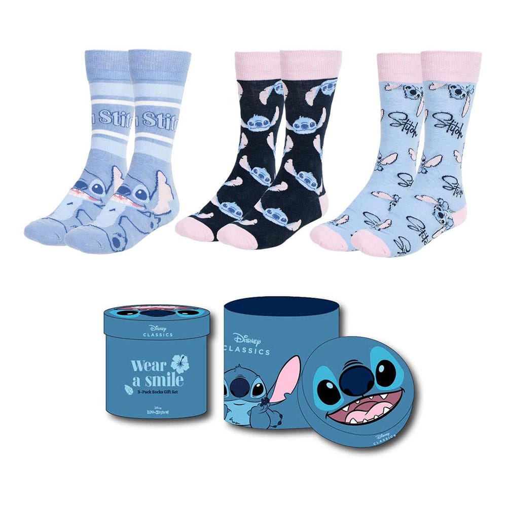 Lilo &amp; Stitch Socken, 3er-Pack, Größen 36-43, auf Bestellung gefertigt *SONDERPREIS* AUSVERKAUFT