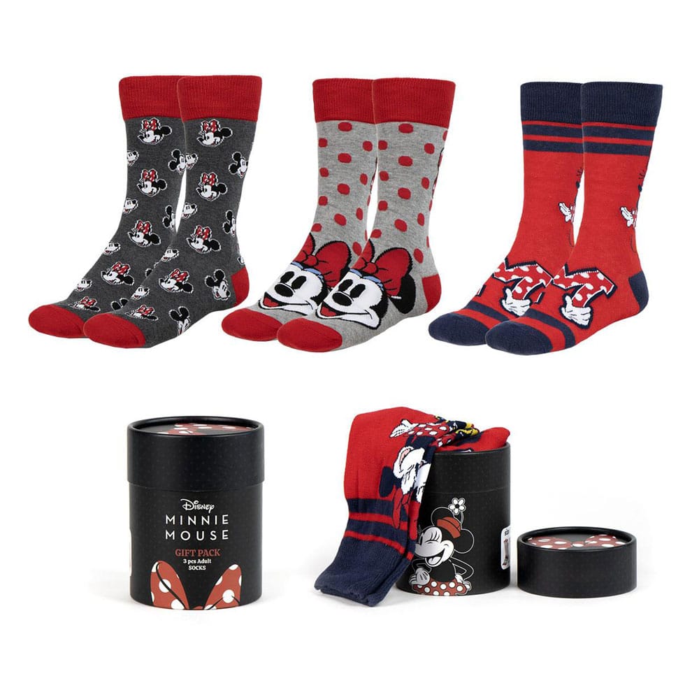 AUF BESTELLUNG Disney Socken 3er-Pack Minnie 1 36-43