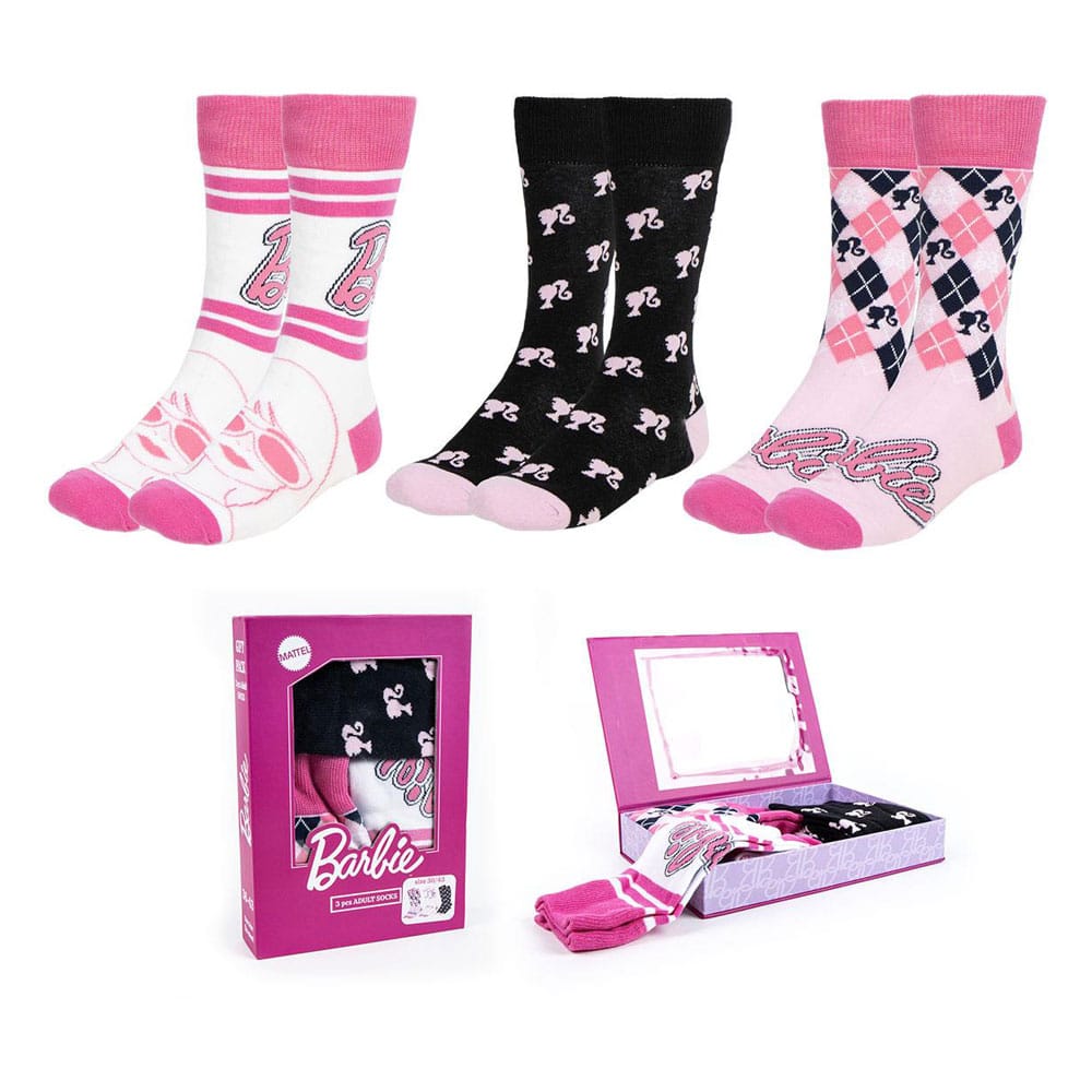 AUF BESTELLUNG Barbie Socken 3er-Pack 36-43