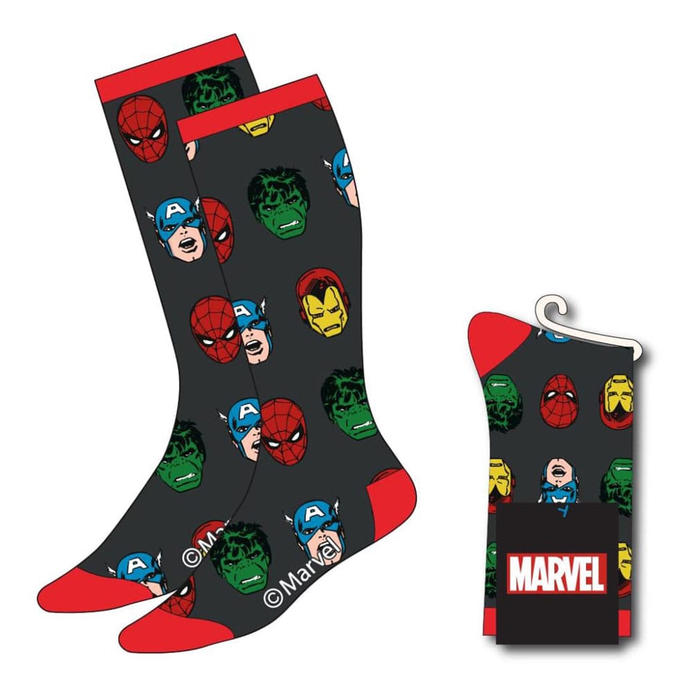 MADE TO ORDER Marvel Socks Avengers Faces 38-45