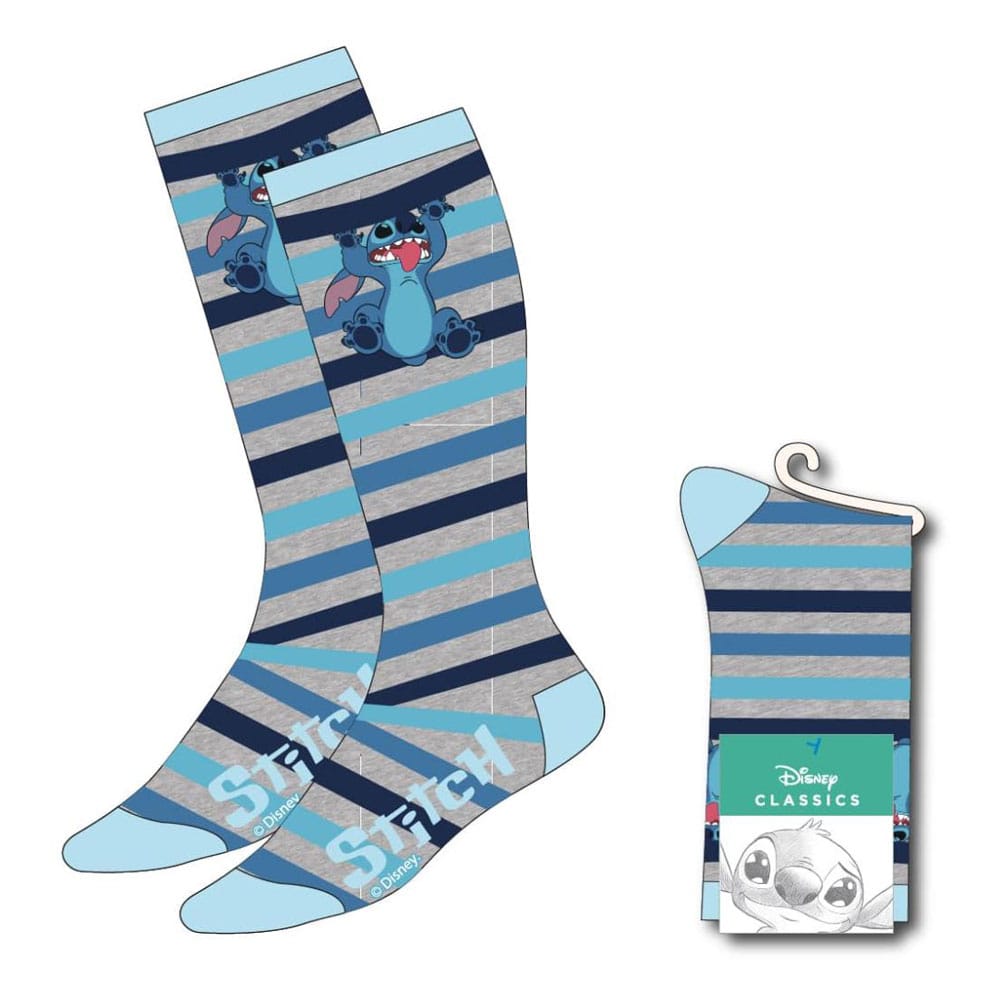 Lilo &amp; Stitch Socken auf Bestellung gefertigt, Stitch Klettermotiv, Größen 36-43