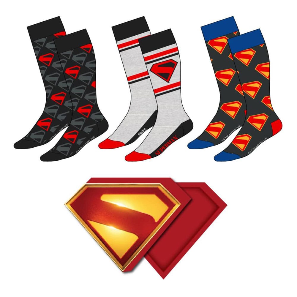 SU ORDINAZIONE DC Comics Socks 3-Pack Superman 38-45 ESAURITO