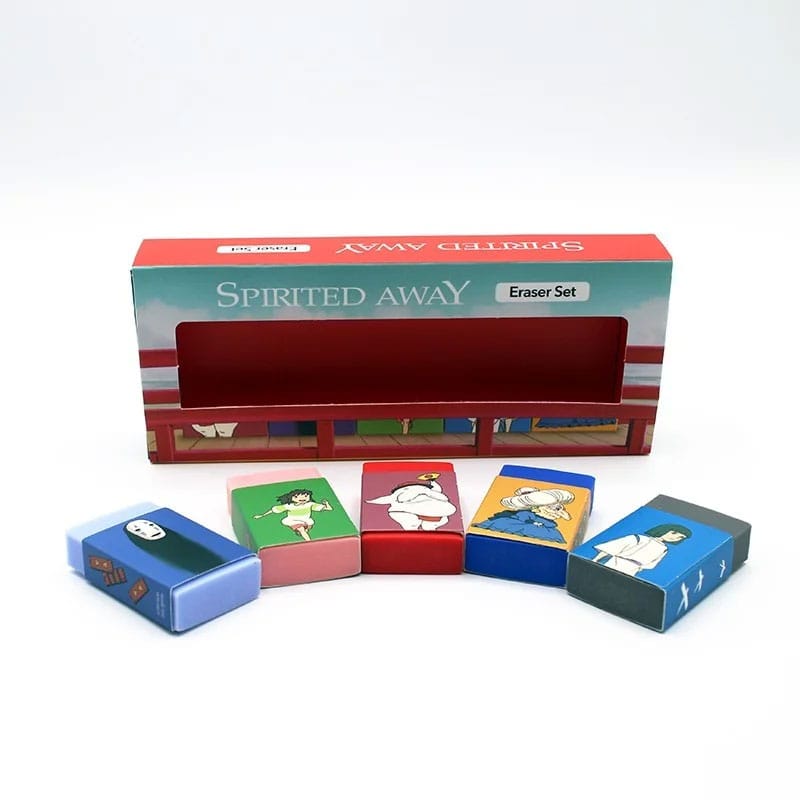 SU ORDINAZIONE Spirited Away Eraser Set (5) *PREZZO SPECIALE*