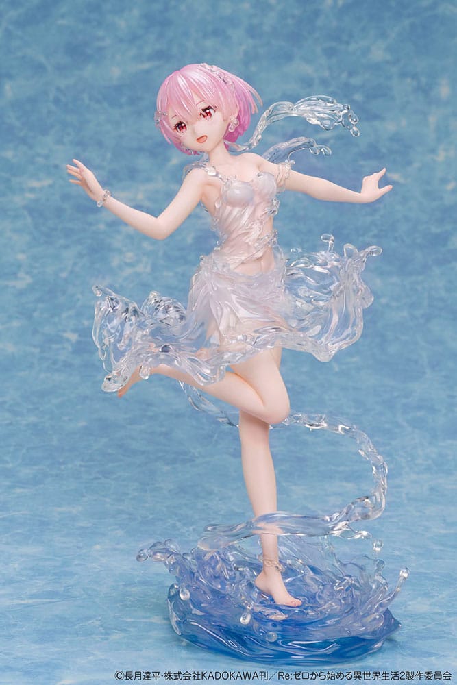 SU ORDINAZIONE Re:Zero Starting Life in Another World PVC Statue 1/7 Ram Aqua Dress 23 cm