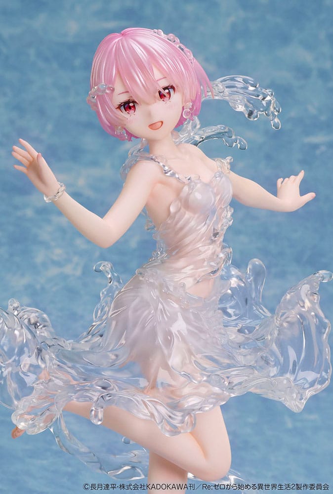 SU ORDINAZIONE Re:Zero Starting Life in Another World PVC Statue 1/7 Ram Aqua Dress 23 cm