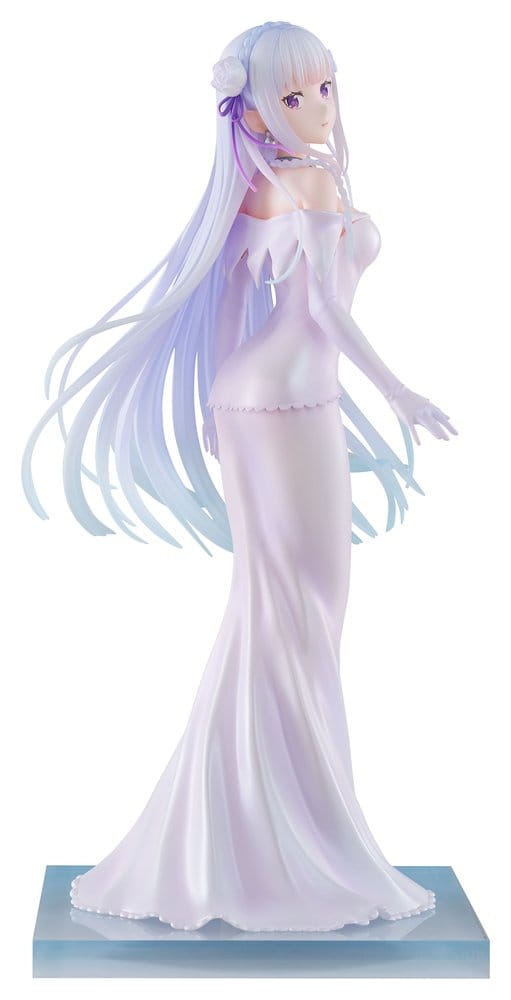 PREORDINE+ 10/2027 Re:ZERO -Starting Life in Another World- PVC Figure 1/7 Emilia Wedding dress Ver. 24 cm