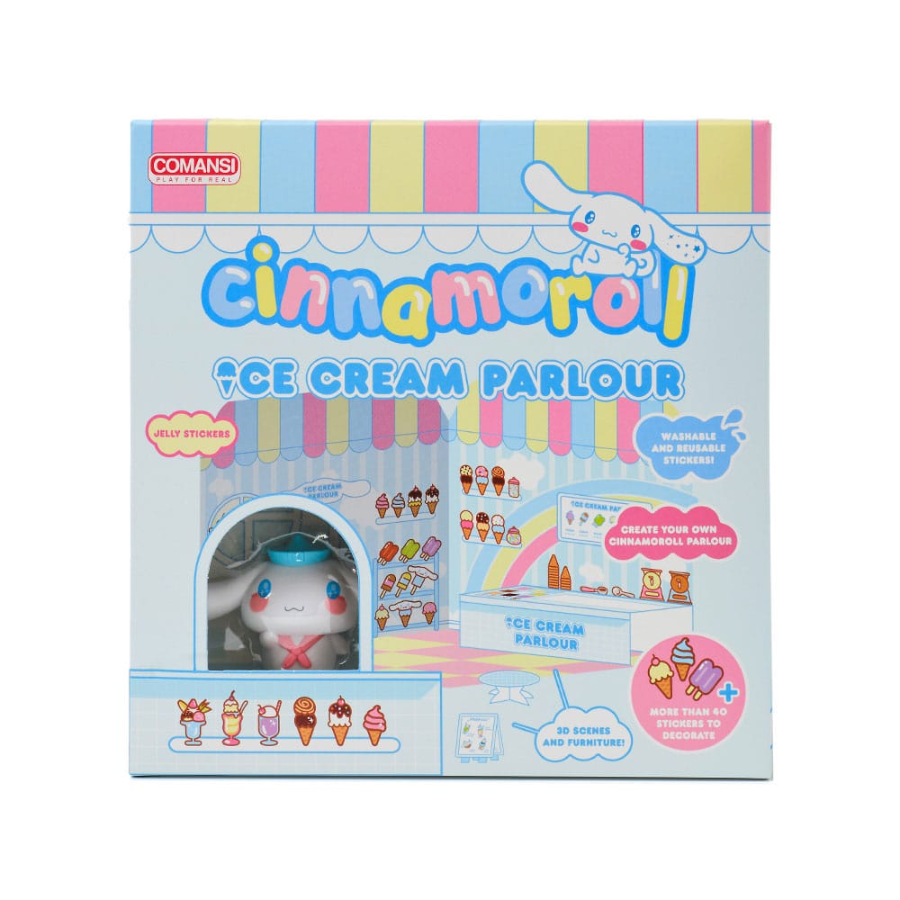 SU ORDINAZIONE Hello Kitty and Friends Mini figure Sticker House Cinnamoroll Ice Cream Parlour