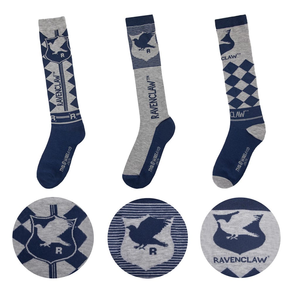 SU ORDINAZIONE Harry Potter Knee-high socks 3-Pack Ravenclaw