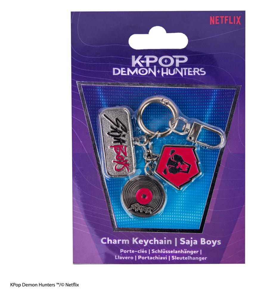 🧪 LAB | SU ORDINAZIONE KPop Demon Hunters Charm Keychain Saja Boys