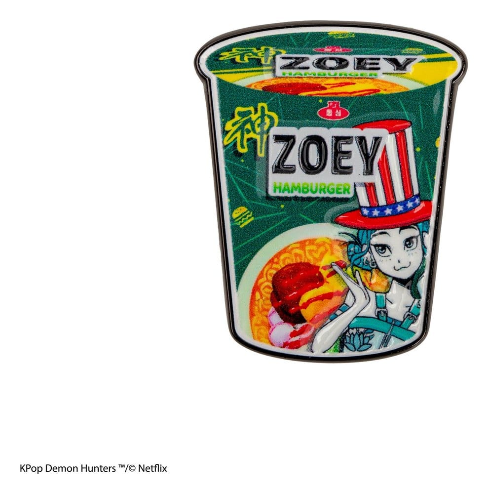 🧪 LAB | SU ORDINAZIONE KPop Demon Hunters Pin Zoey Hamburger Noodles