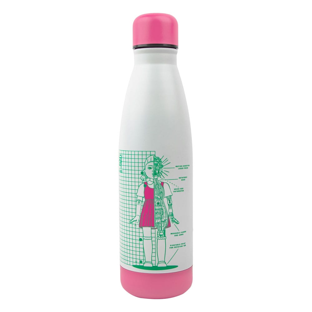 SU ORDINAZIONE Squid Game Thermo Water Bottle Young-hee Blue & White Print