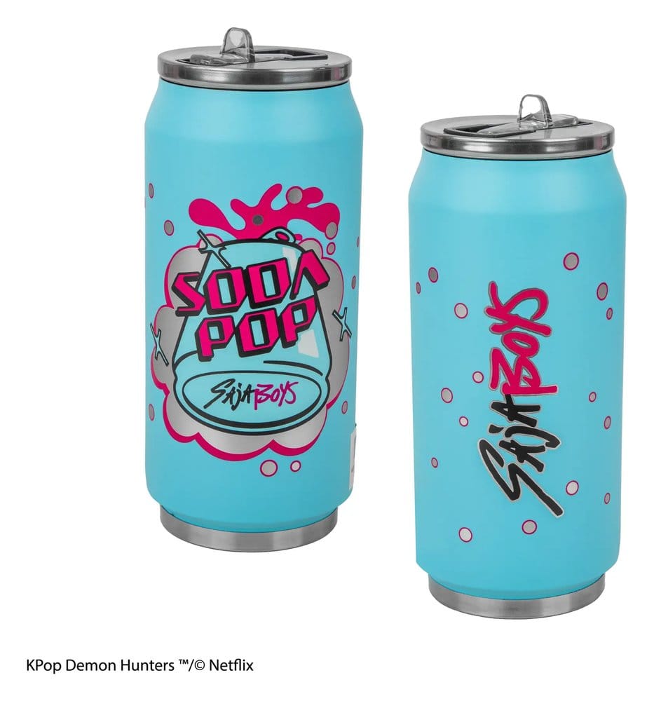 🧪 LAB | SU ORDINAZIONE KPop Demon Hunters Thermal Straw Mug Soda Pop Can