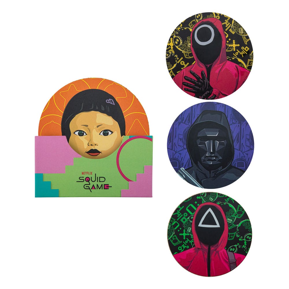 SU ORDINAZIONE Squid Game Coaster 4-Pack