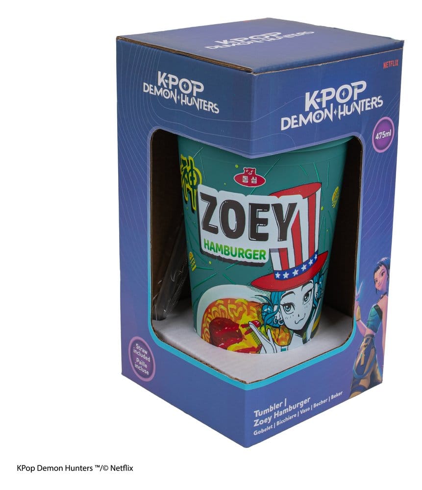 🧪 LAB | SU ORDINAZIONE KPop Demon Hunters Tumbler Zoey Hamburger