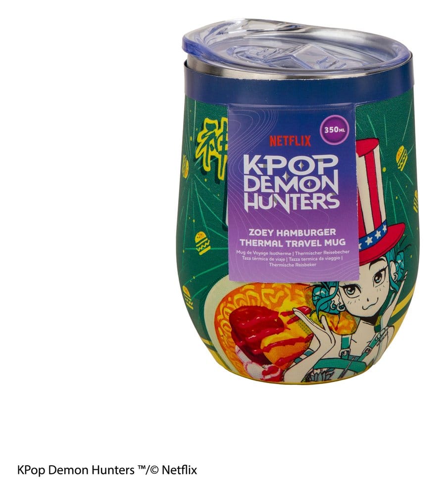 🧪 LAB | SU ORDINAZIONE KPop Demon Hunters Travel Mug Zoey Hamburger