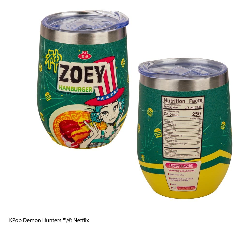🧪 LAB | SU ORDINAZIONE KPop Demon Hunters Travel Mug Zoey Hamburger