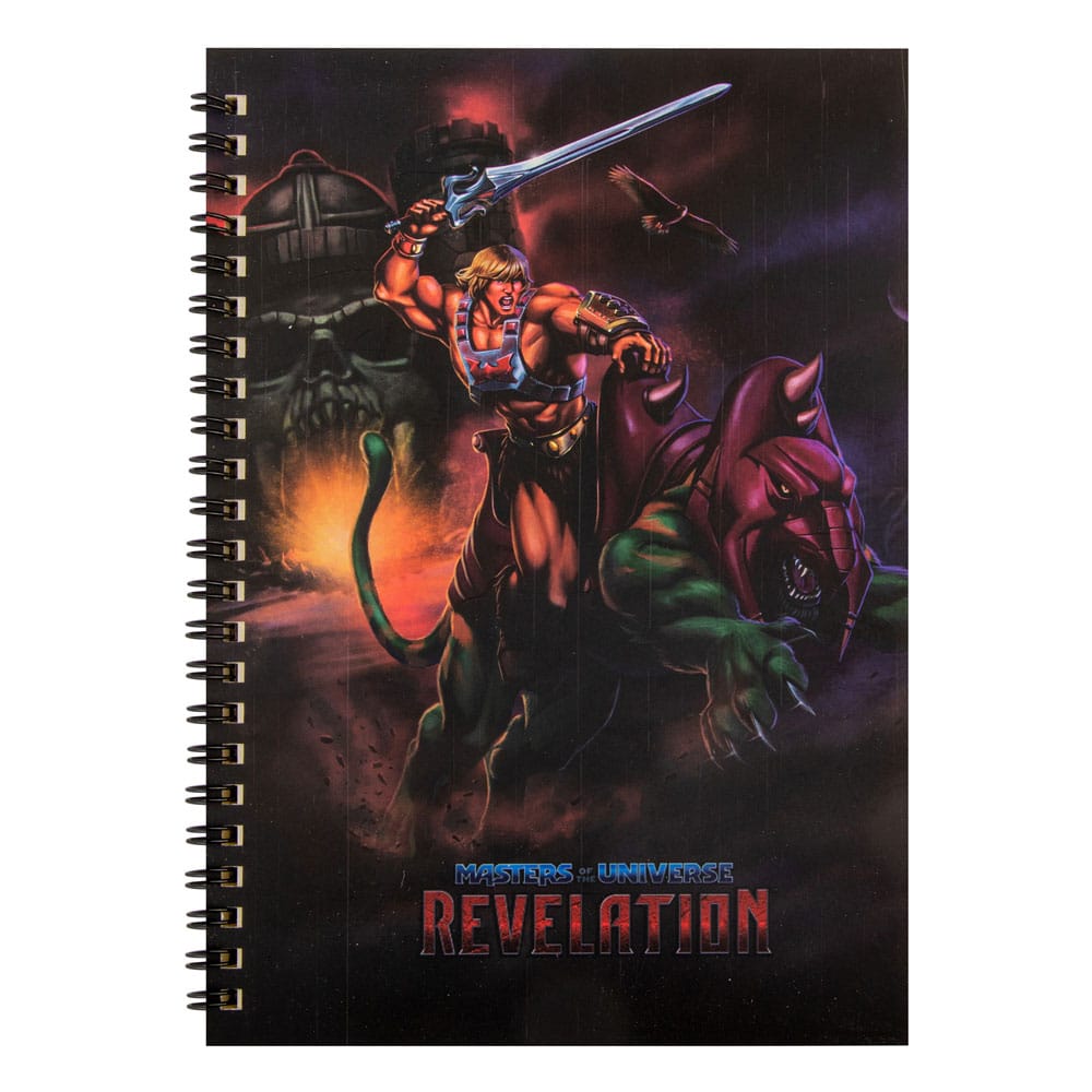 SU ORDINAZIONE Masters of the Universe - Revelation: He-Man with Battle Cat Notebook *PREZZO SPECIALE*