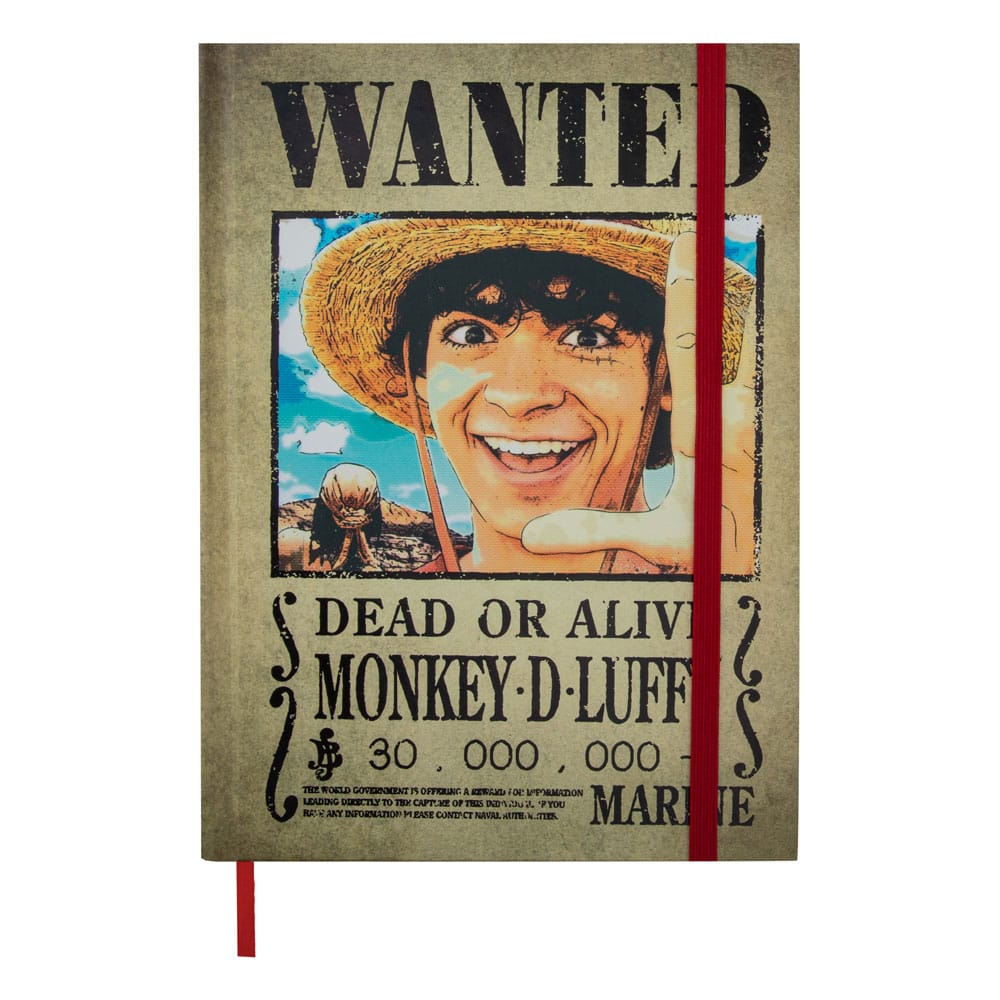 SU ORDINAZIONE One Piece Notebook Wanted Posters