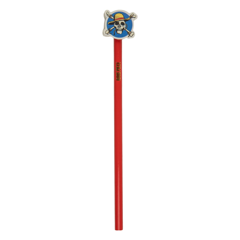 SU ORDINAZIONE One Piece Pencils with Eraser Topper Luffy