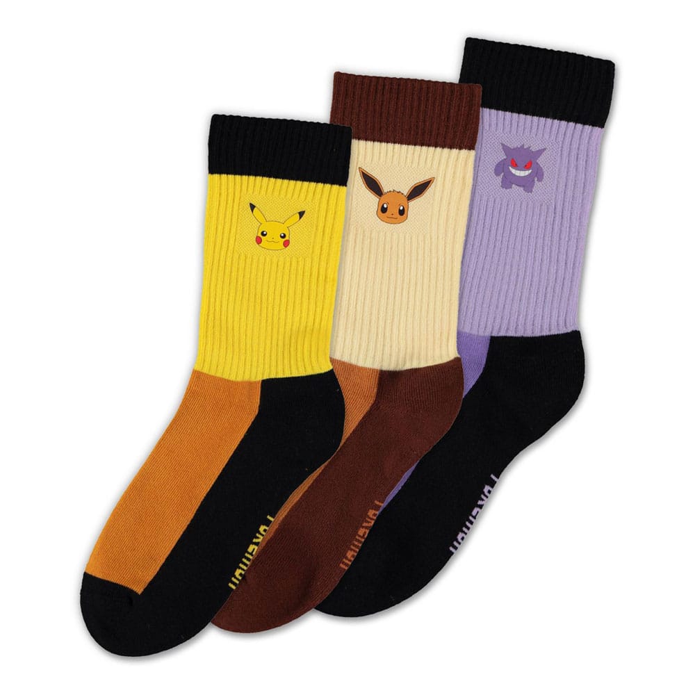 ON ORDER Pokémon Socks 3-Pack Starter Pokémon 39-42 SOLD OUT
