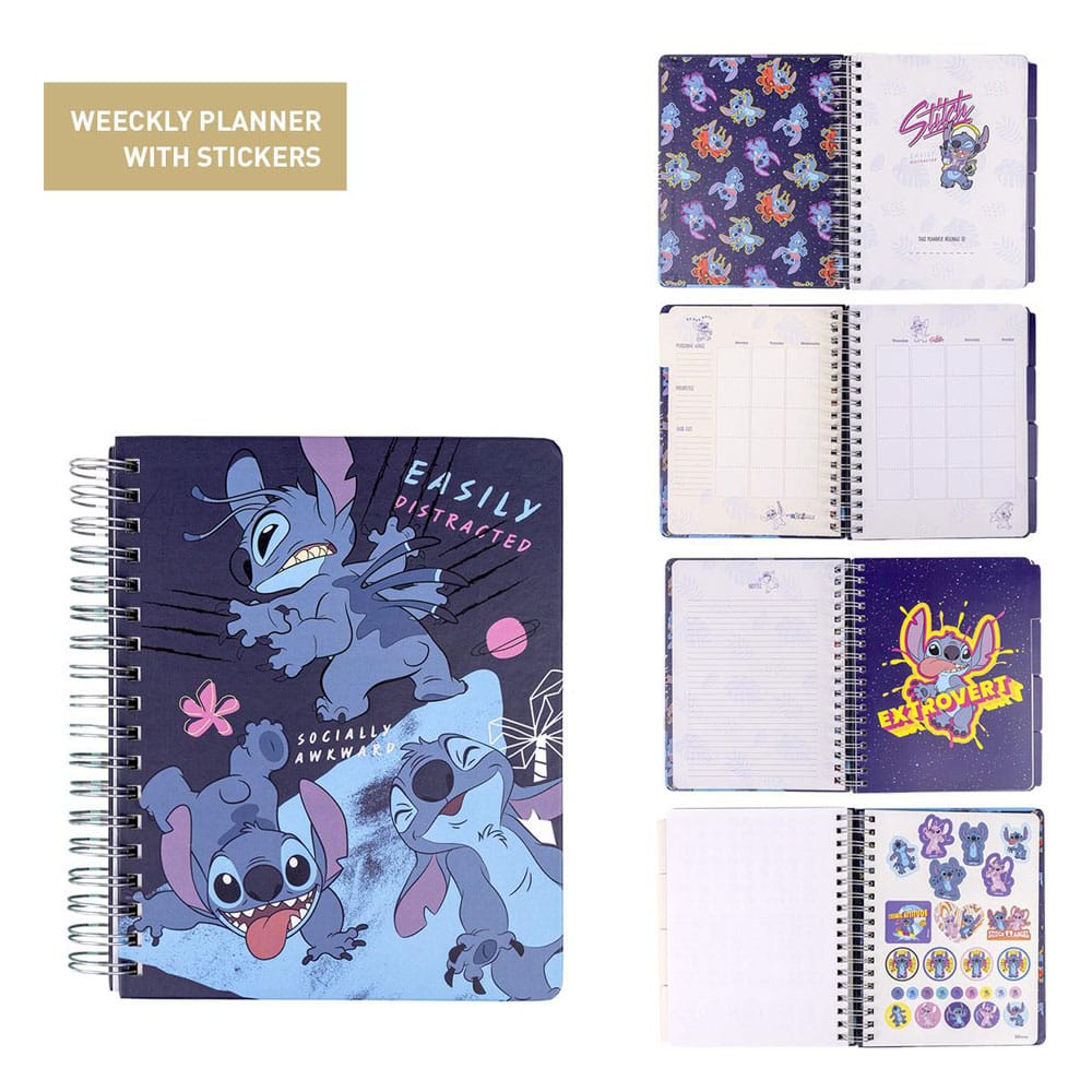 Lilo &amp; Stitch Wochenplaner mit Stickern – individuell angefertigt