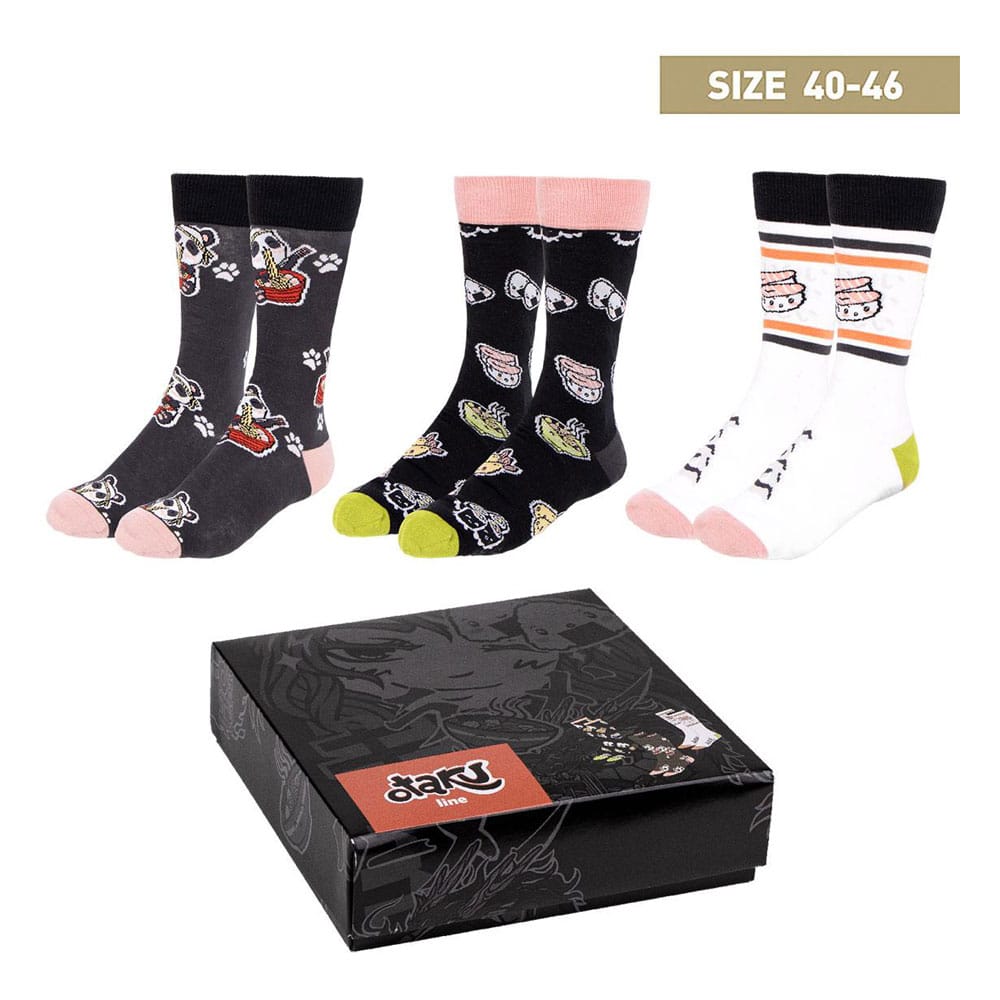 AUF BESTELLUNG Otaku 3er-Pack Socken 40-46