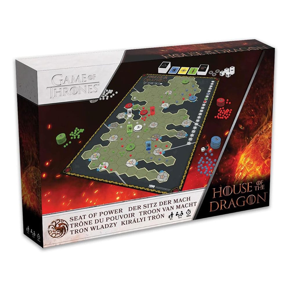 AUF BESTELLUNG HERGESTELLT: House of the Dragon Brettspiel Seat of Power *SONDERPREIS*