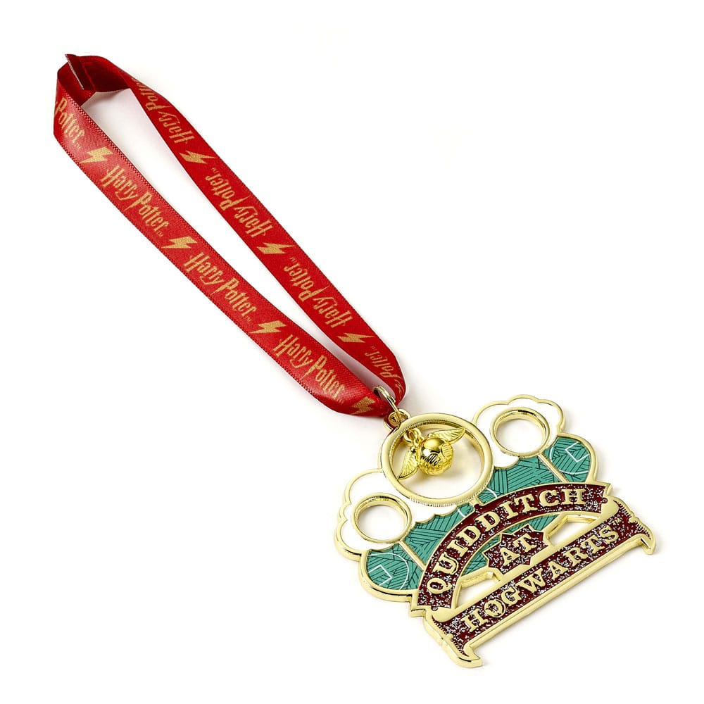 MADE TO ORDER Harry Potter Tree Ornament Quidditch (Golden Tone)