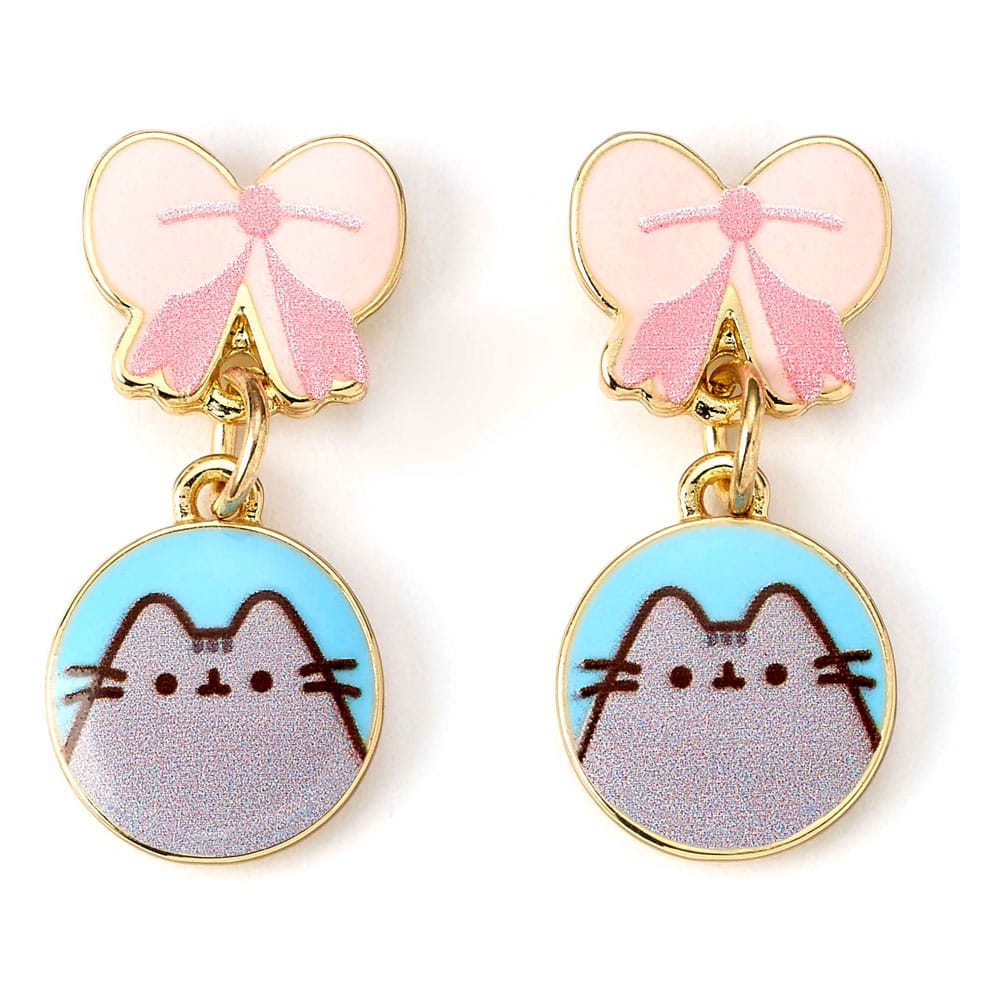 SU ORDINAZIONE Pusheen Drop Earrings Pink Bows
