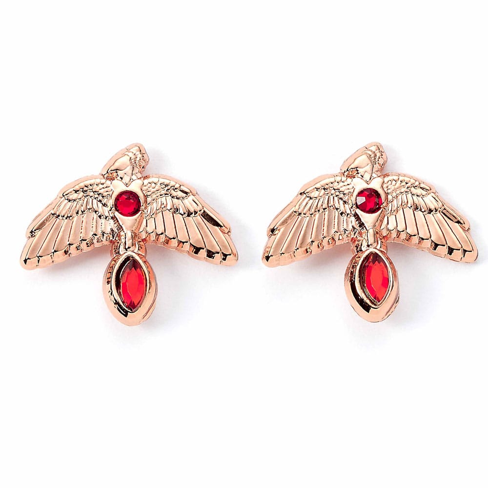 MADE TO ORDER Harry Potter Earrings Fawkes (Gold plated)