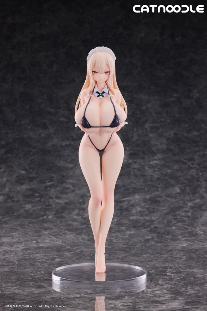 PREORDINE+ 04/2026 Original Character PVC Statue 1/6 Dosukebe Bikini wo Kitekureru Juujun na Maid-san Illustration by Himuka Yuzuki 27 cm