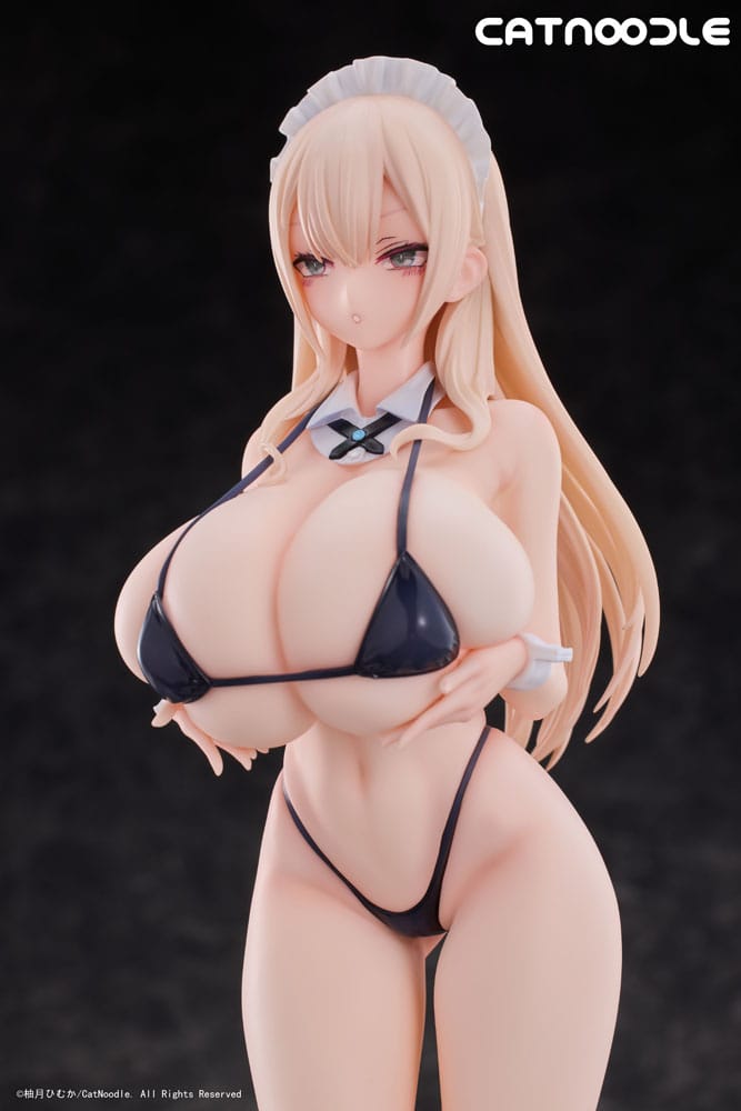 PREORDINE+ 04/2026 Original Character PVC Statue 1/6 Dosukebe Bikini wo Kitekureru Juujun na Maid-san Illustration by Himuka Yuzuki 27 cm