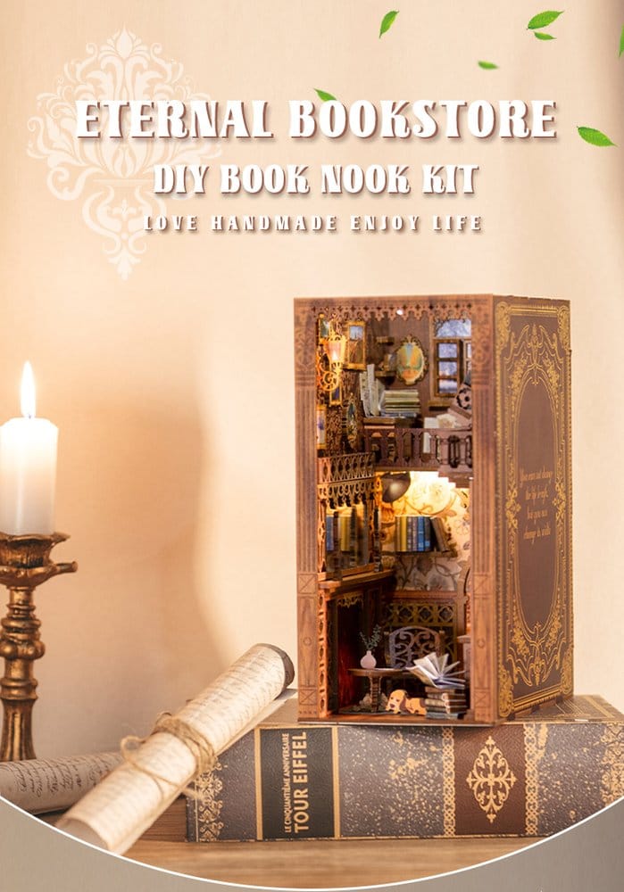 🧪 LAB | SU ORDINAZIONE Book Nook Eternal Bookstore 23 x 11 cm  