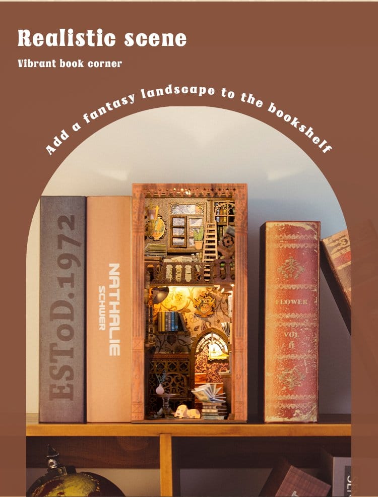 🧪 LAB | SU ORDINAZIONE Book Nook Eternal Bookstore 23 x 11 cm  