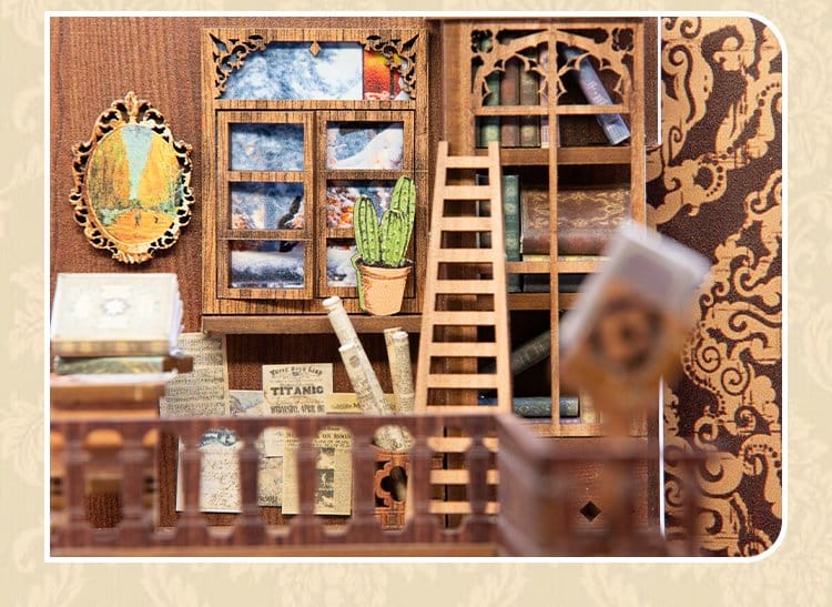 🧪 LAB | SU ORDINAZIONE Book Nook Eternal Bookstore 23 x 11 cm  