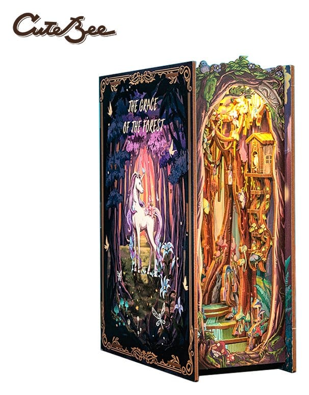 🧪 LAB | SU ORDINAZIONE Book Nook The Grace of Forest 22 x 8 cm   