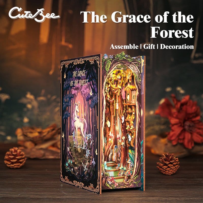 🧪 LAB | SU ORDINAZIONE Book Nook The Grace of Forest 22 x 8 cm   