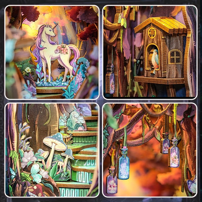 🧪 LAB | SU ORDINAZIONE Book Nook The Grace of Forest 22 x 8 cm   