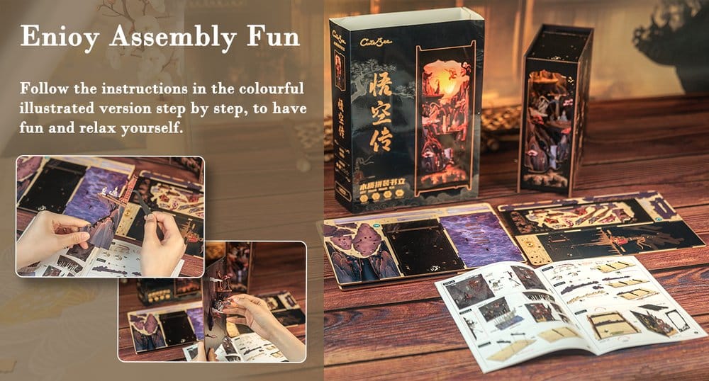 🧪 LAB | SU ORDINAZIONE Book Nook The Legend of Wukong 22 x 8 cm   