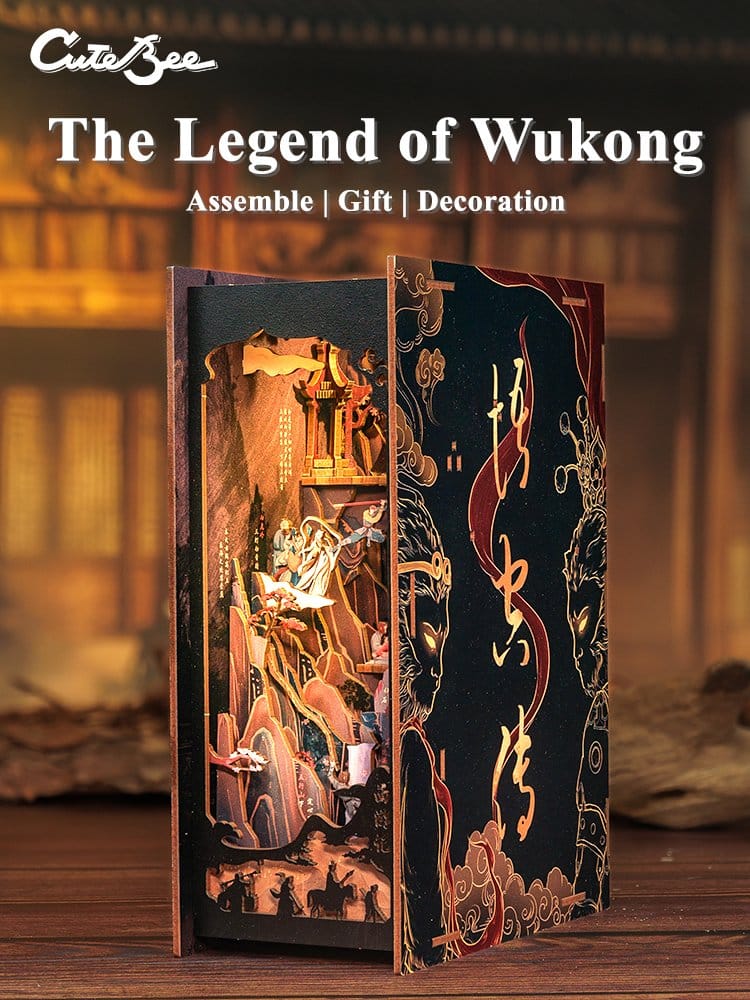 🧪 LAB | SU ORDINAZIONE Book Nook The Legend of Wukong 22 x 8 cm   