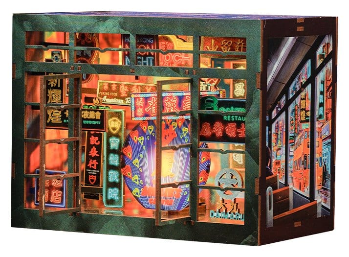 🧪 LAB | SU ORDINAZIONE Book Nook Hong Kong Neon Light 13 x 17 cm