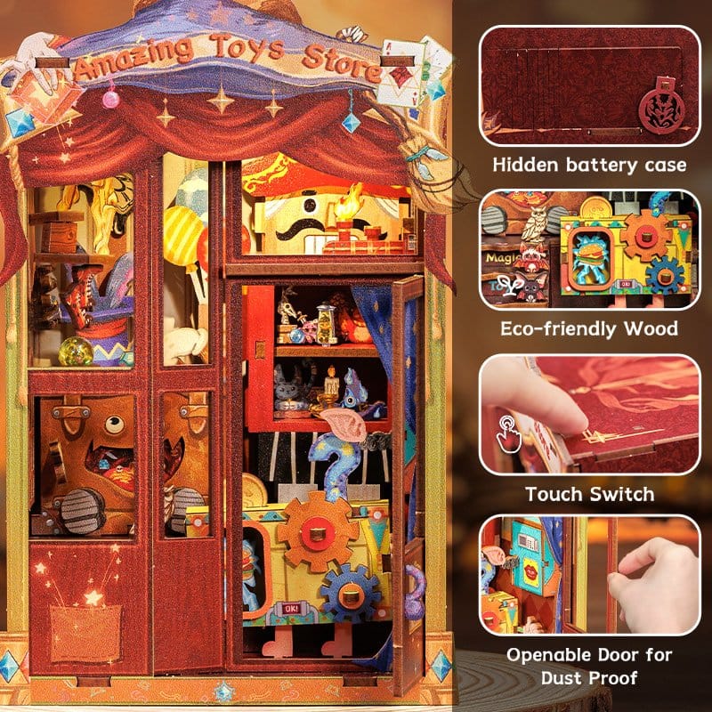 🧪 LAB | SU ORDINAZIONE Book Nook Amazing Toy Store 17 x 12 cm   