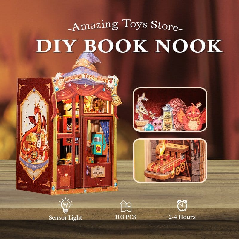 🧪 LAB | SU ORDINAZIONE Book Nook Amazing Toy Store 17 x 12 cm   