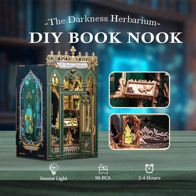 🧪 LAB | SU ORDINAZIONE Book Nook The Darkness Herbarium 17 x 12 cm 