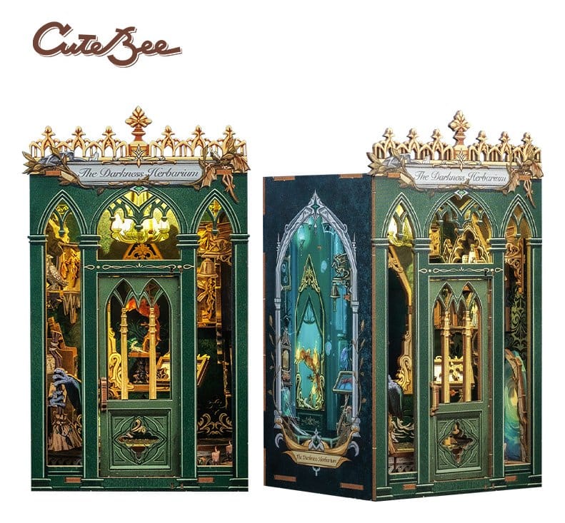 🧪 LAB | SU ORDINAZIONE Book Nook The Darkness Herbarium 17 x 12 cm 
