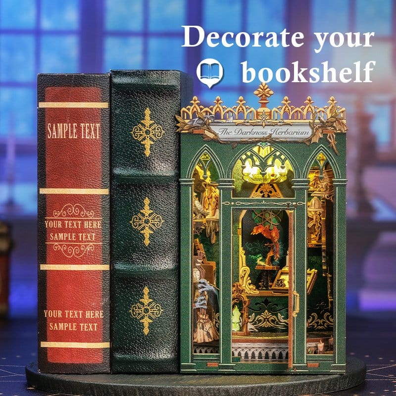 🧪 LAB | SU ORDINAZIONE Book Nook The Darkness Herbarium 17 x 12 cm 